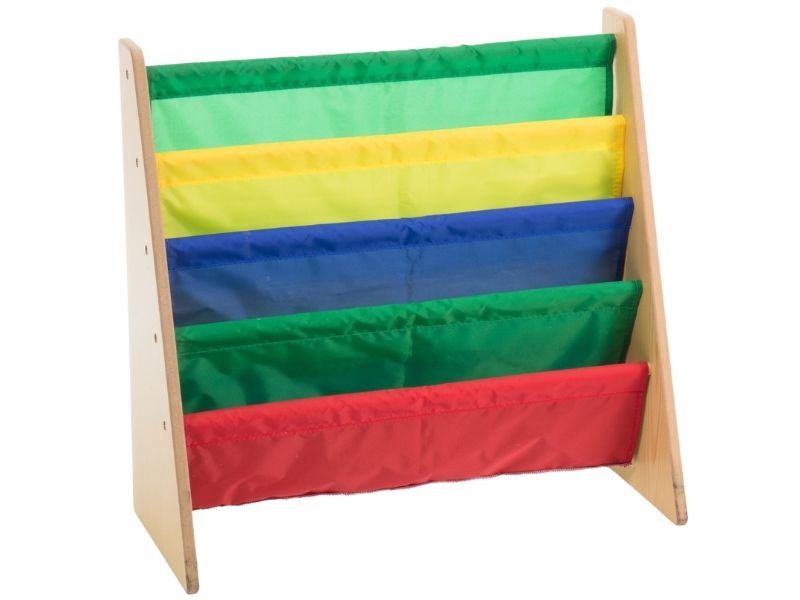 Kid-Sized MDF Book Rack, Rainbow Color #5938 | DELSUN