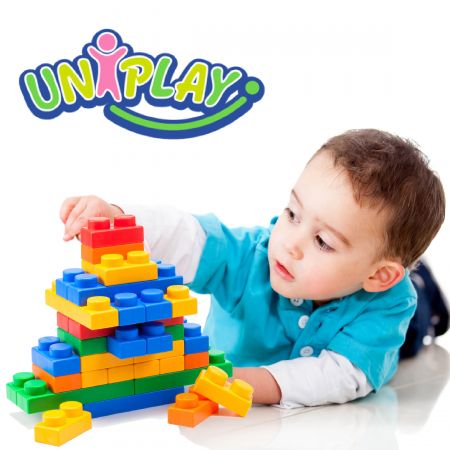 UNIPLAYソフトブロック、モジュラープレイシステム、早期学習、Delsun